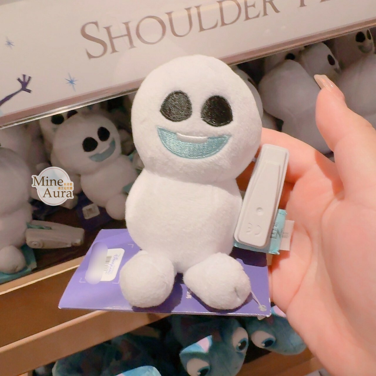 World of Frozen 限定 迷你小雪寶 Olaf 棉花糖雪怪 磁鐵 坐肩 絨毛 娃娃 公仔 冰雪奇緣 Frozen -香港迪士尼樂園