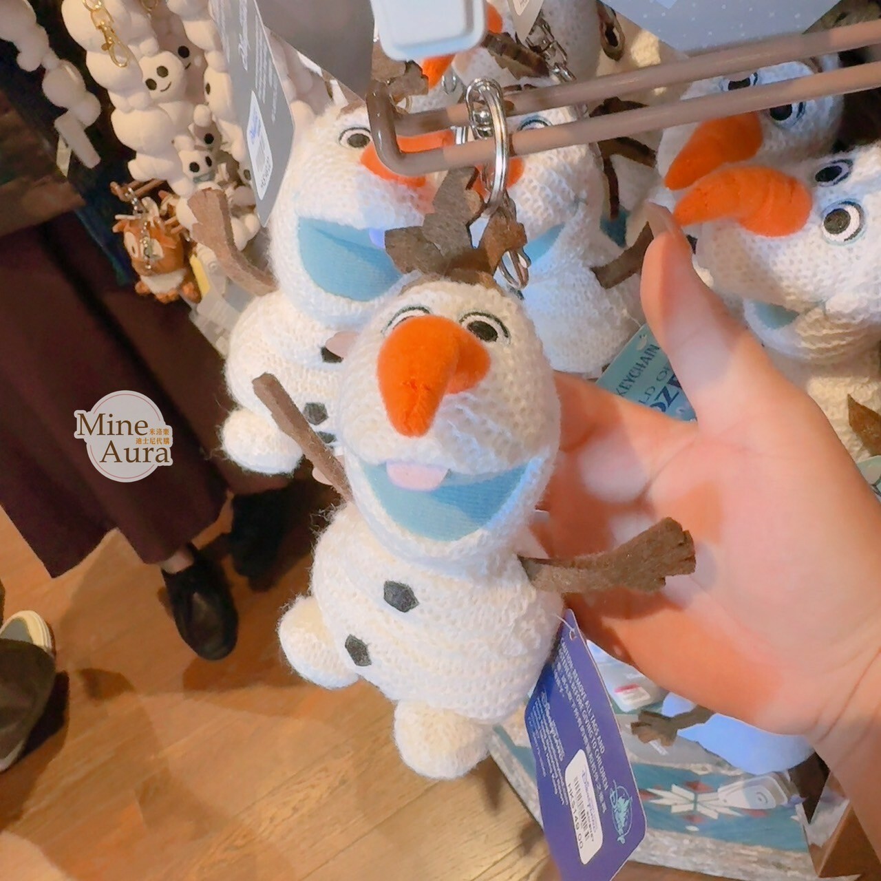 World of Frozen 限定 雪寶 Olaf 針織毛線 鑰匙圈 吊飾 冰雪奇緣 Frozen -香港迪士尼樂園