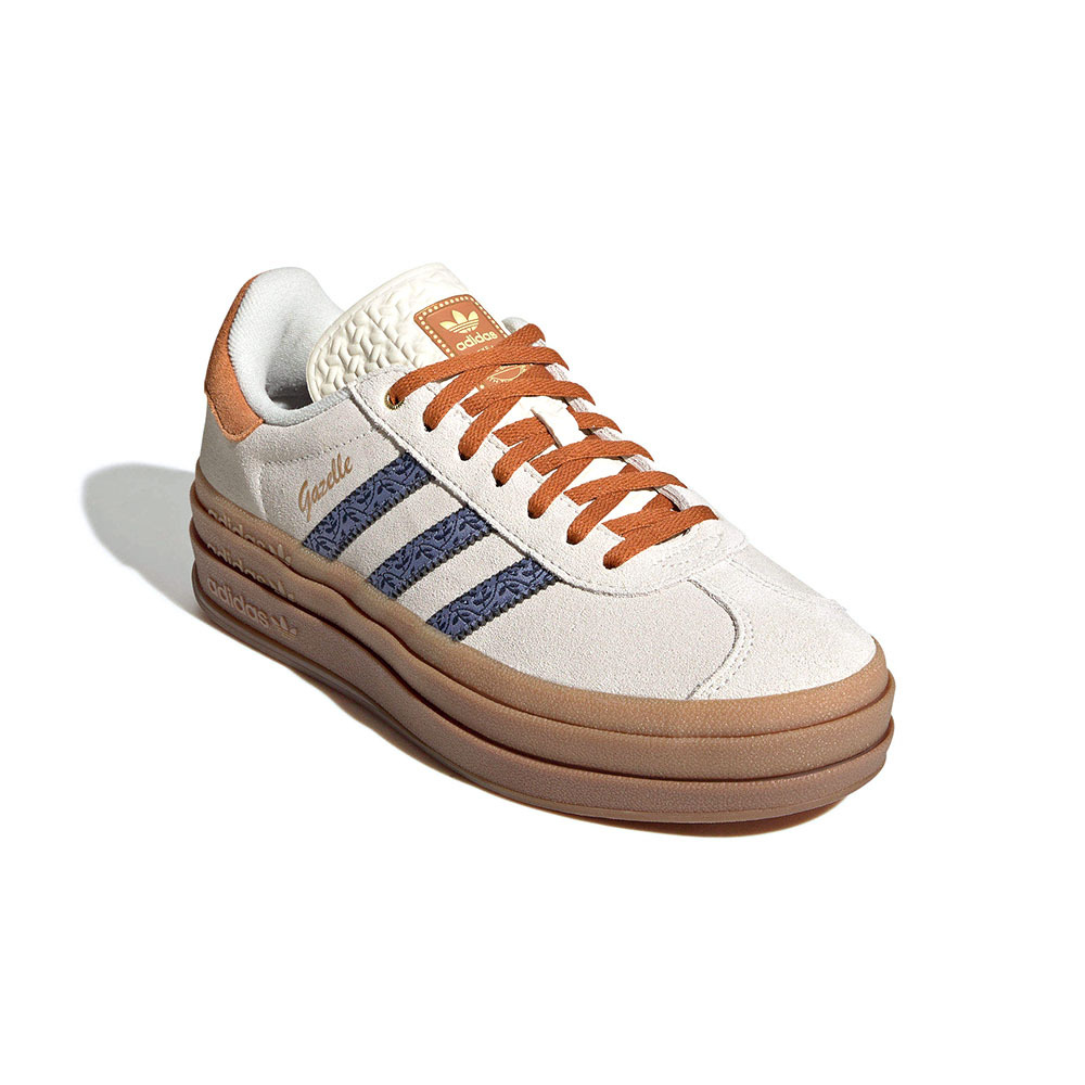 Adidas Gazelle Bold 女鞋 米白橘色 厚底 德訓鞋 滑板 復古 運動 愛迪達 休閒鞋 JQ0955