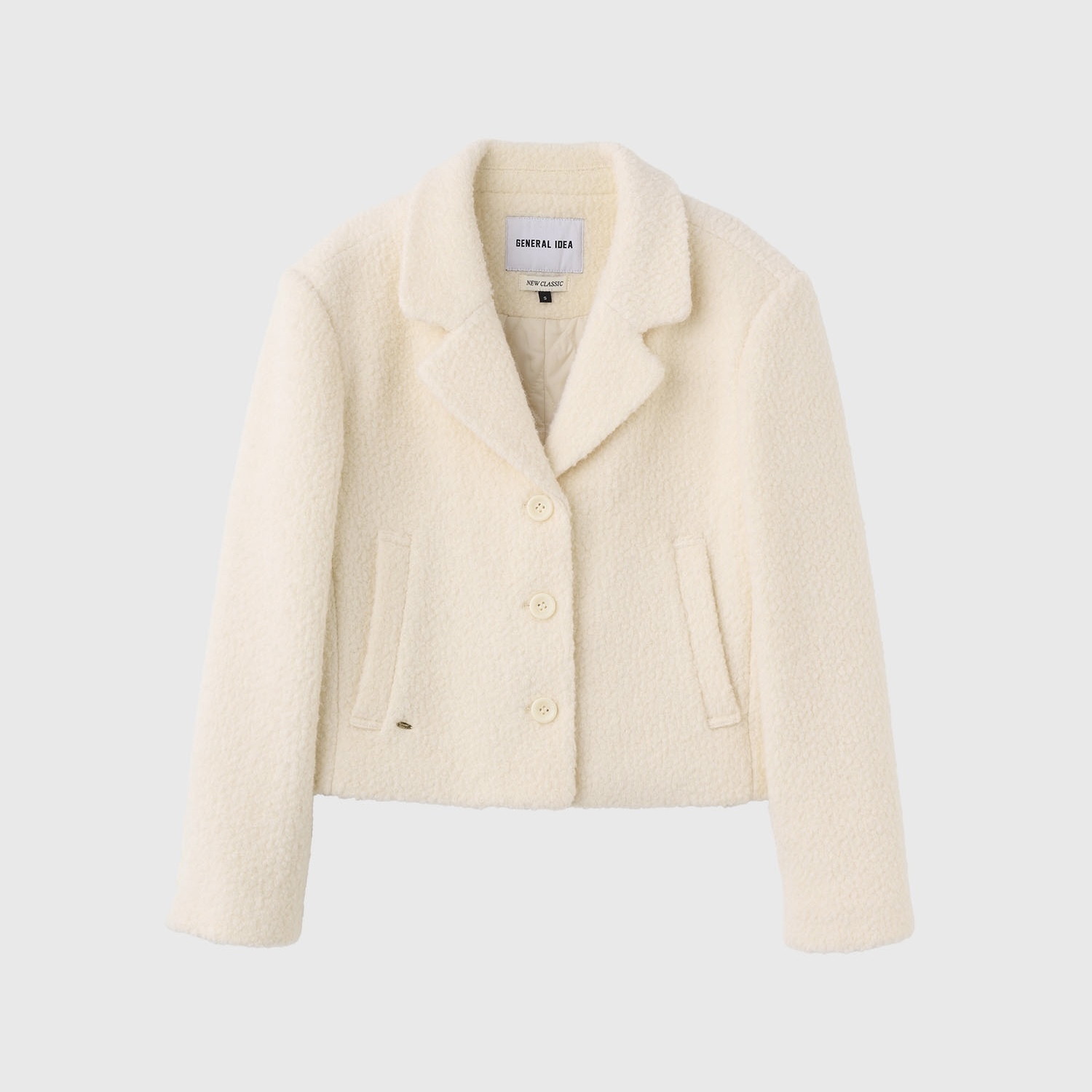 [GENERAL IDEA] WOOL BOUCLE SHORT JACKET