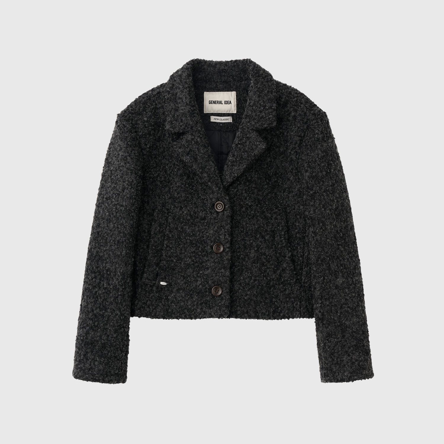 [GENERAL IDEA] WOOL BOUCLE SHORT JACKET