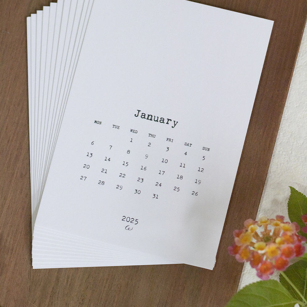 樂意Loi．2025年月計畫拼貼卡 中文版/國際版/日文版