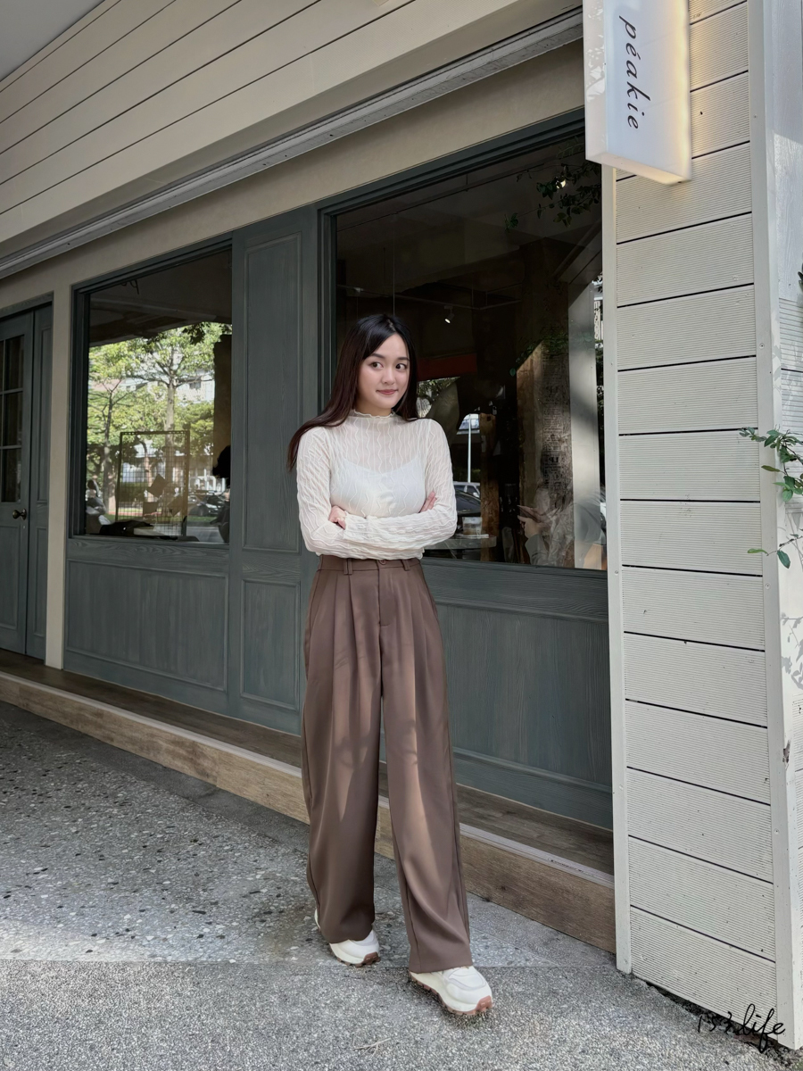 小個子西裝寬褲3.0直筒休閒上班百搭西裝褲(藏青/咖)(九分/長款) XXS-XL