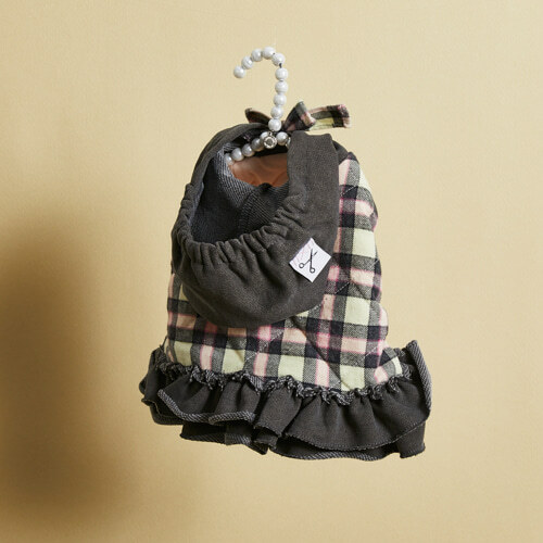 Louisdog 格子有機棉連帽衫