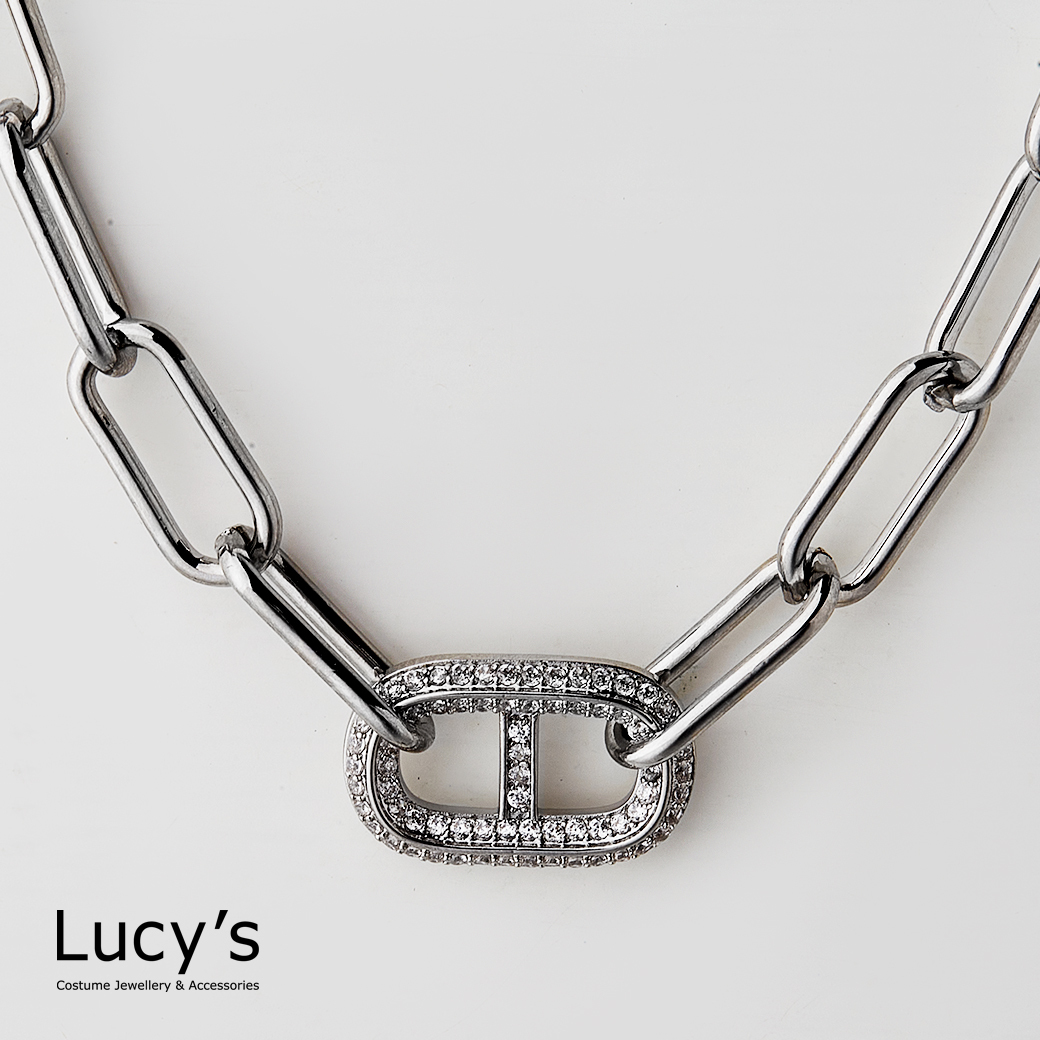 細閃閃豬鼻 項鍊 (118306)