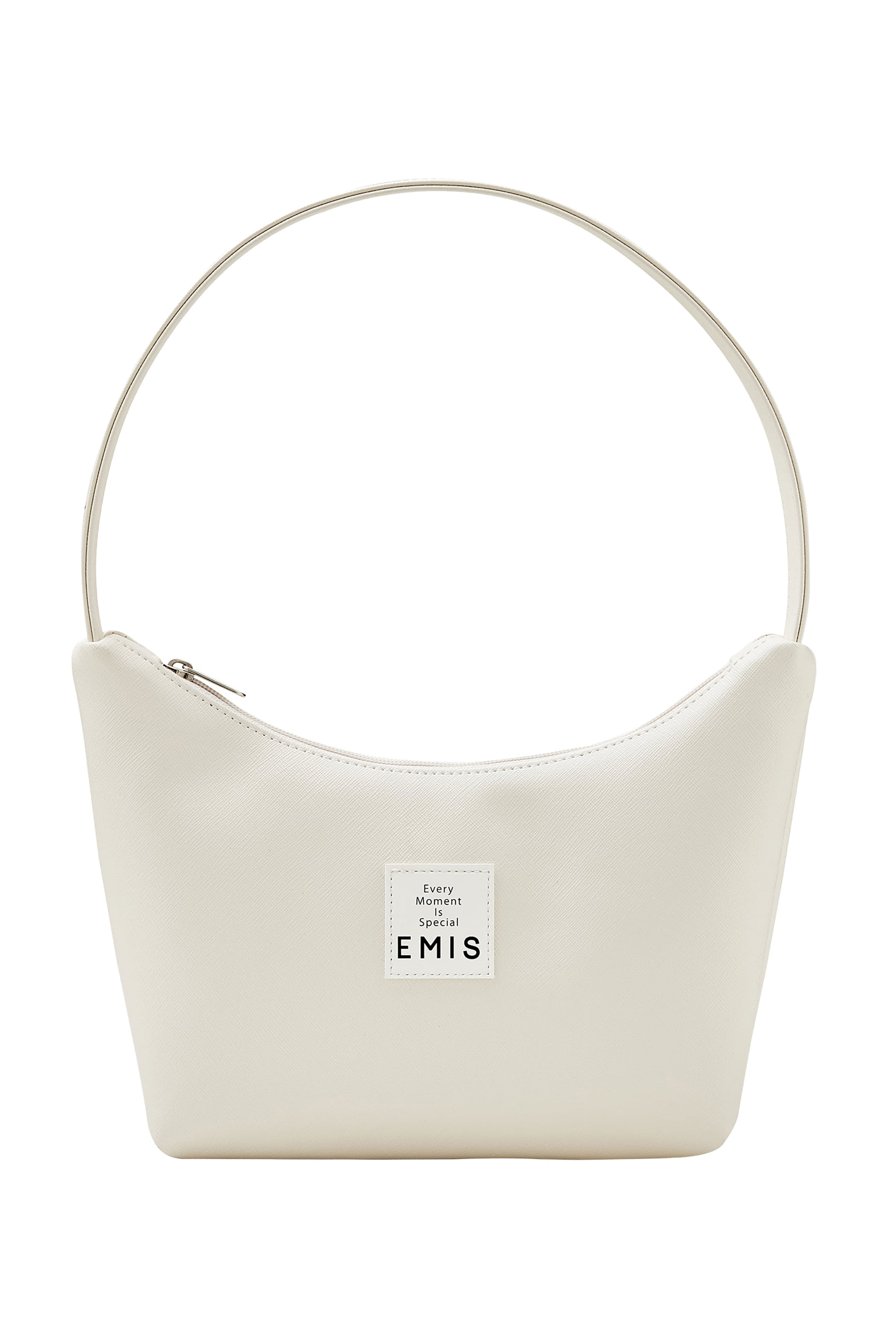 emis NEW LEATHER HOBO BAG - IVORY
