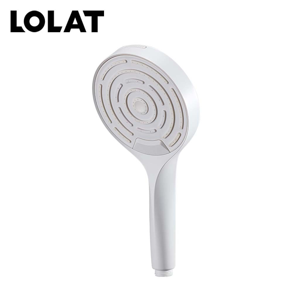 LOLAT多功能三段按鍵式蓮蓬頭-白色HS341WP
