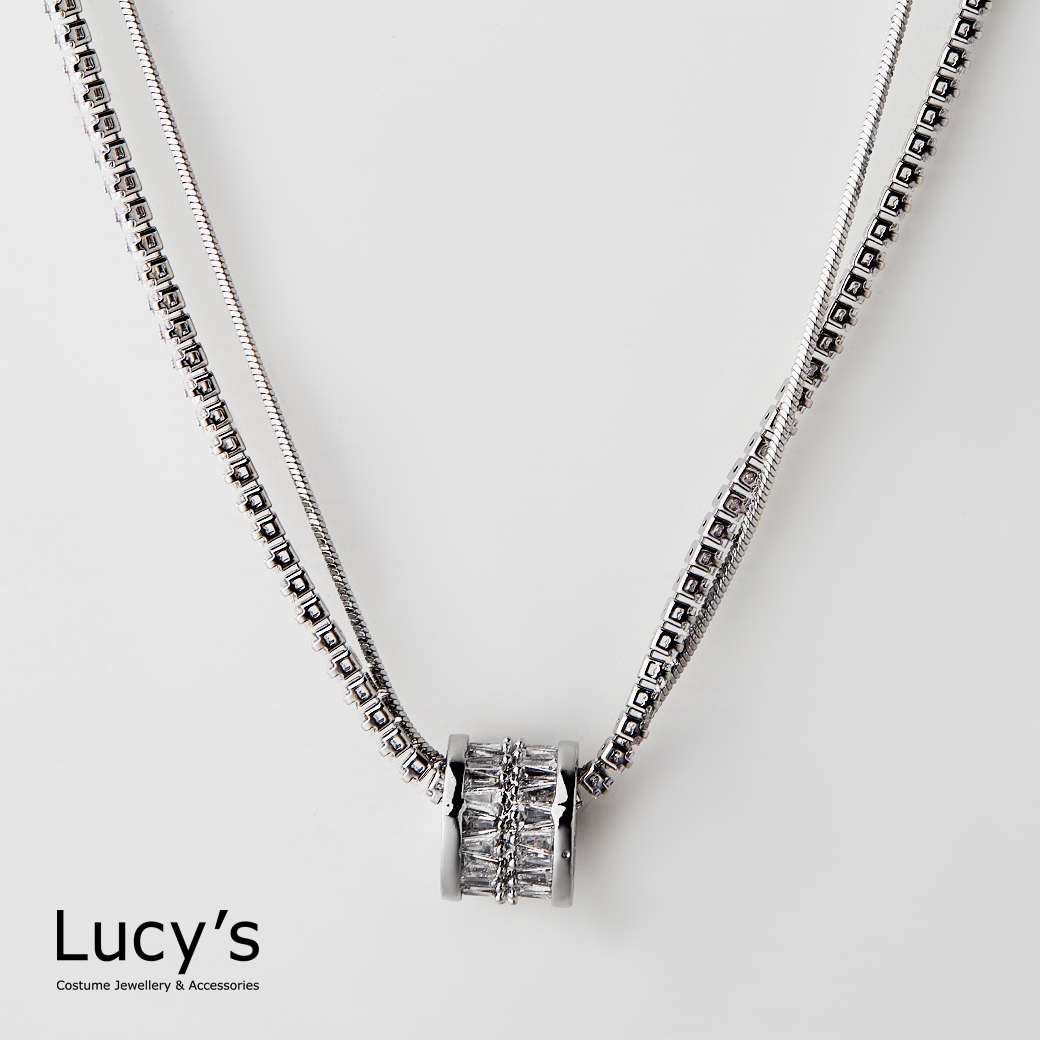 璀璨時光輪軸 雙層項鍊 (二色) (119172/119173)