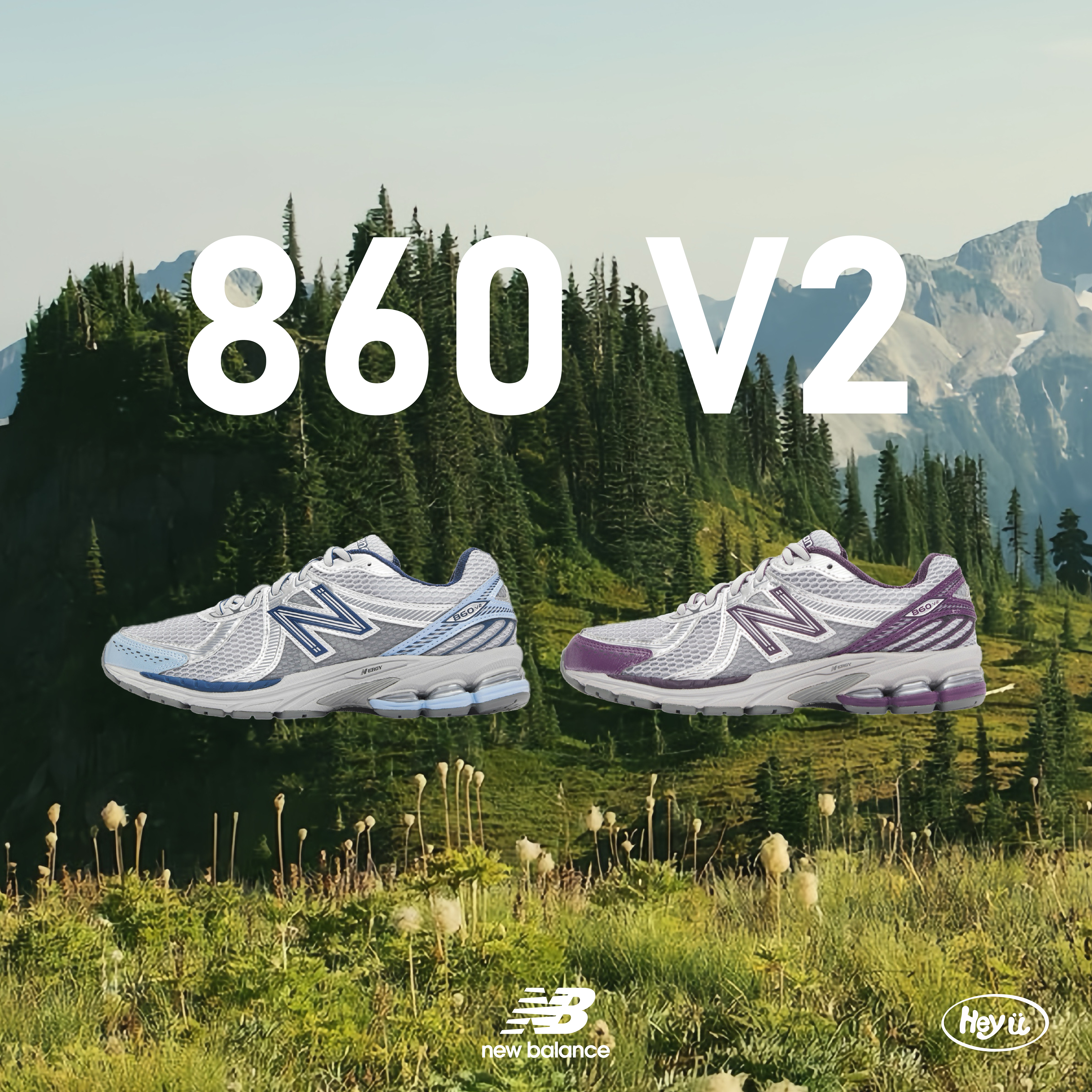 New Balance 860 V2(銀灰藍/銀紫)