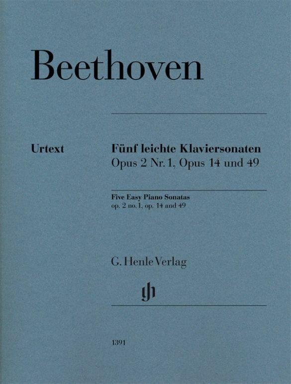 《Beethoven: Five Easy Piano Sonatas》