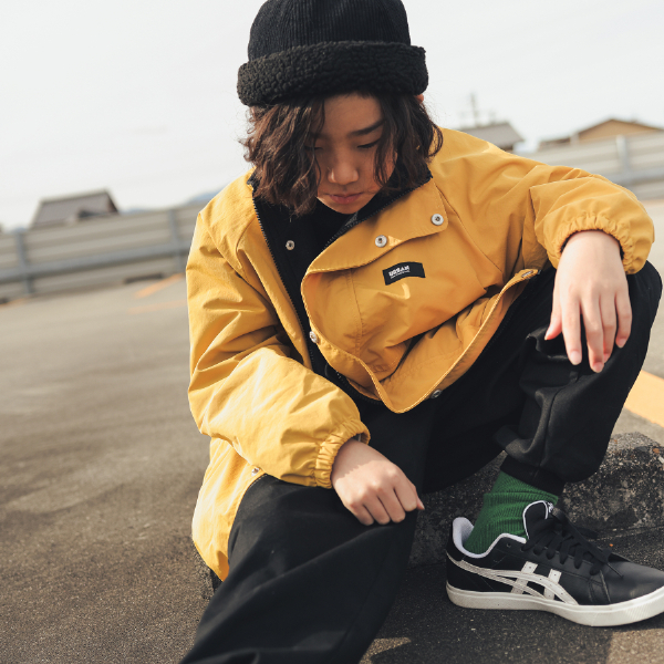 日本 jeans-b 保暖抓毛絨 布勞森工裝外套 (芥黃色，140) 340564