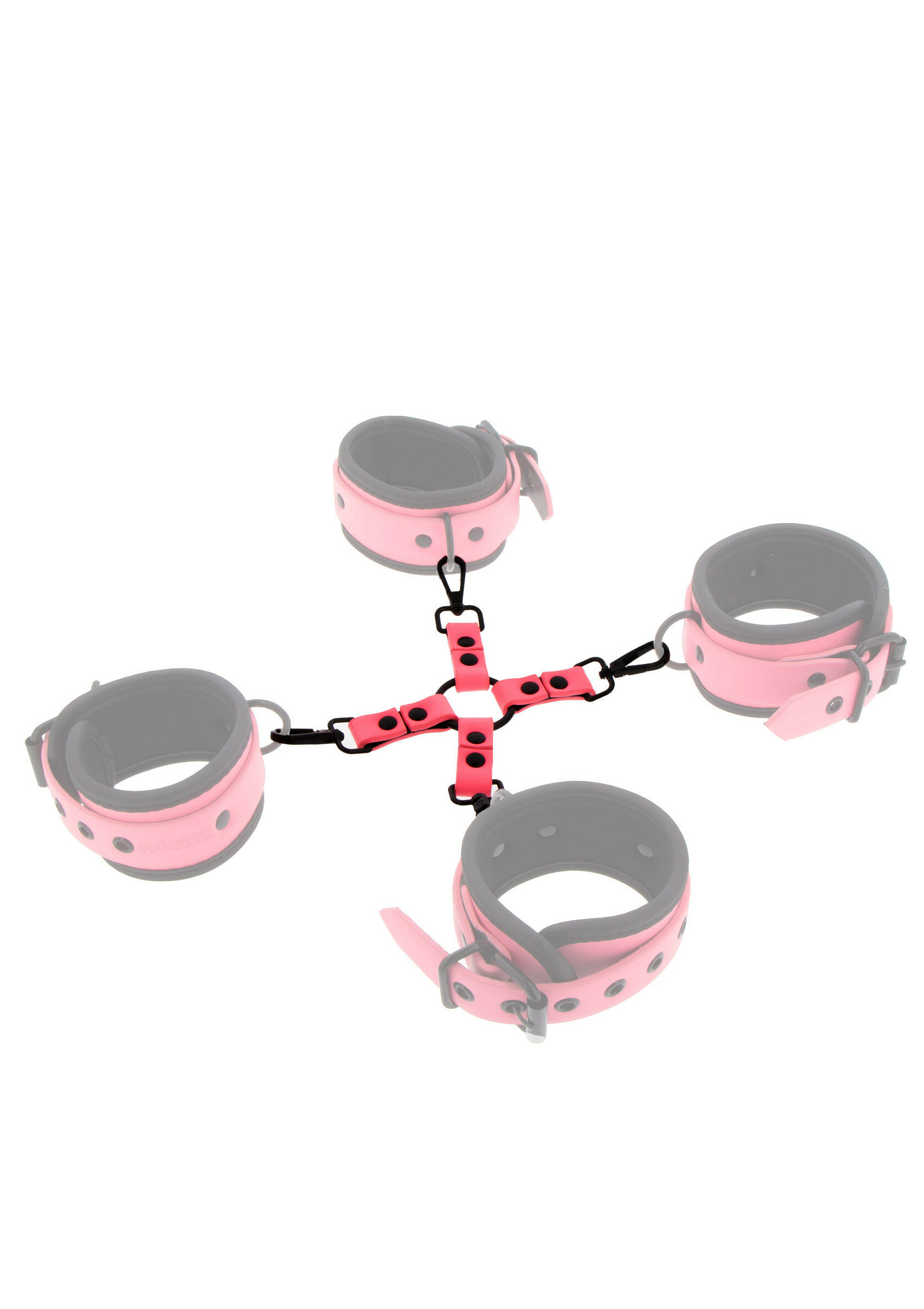 TABOOM,荷蘭 TABOOM,TABOOM 夜光系列 十字縛身鎖,調教時尚,調教,調教扮演,BDSM,SM,親密關係,格雷,角色扮演,捆綁,禮物,繩縛,束縛,綁帶,口球,手拍,頸圈,項圈,牽引鏈,手銬,腳銬,馬鞭