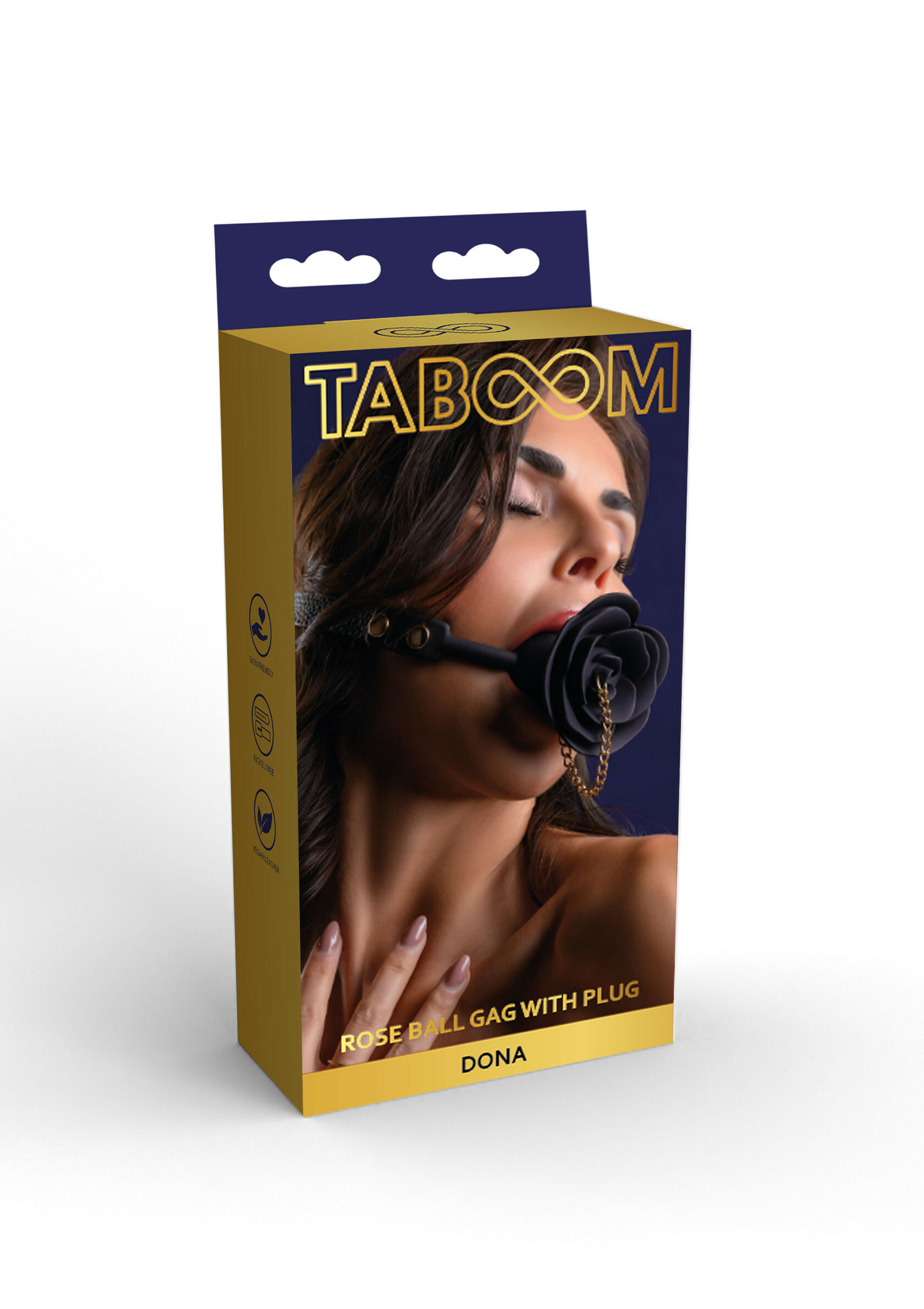 TABOOM,荷蘭 TABOOM,TABOOM 黑玫瑰口球,調教時尚,調教,調教扮演,BDSM,SM,親密關係,格雷,角色扮演,捆綁,禮物,繩縛,束縛,綁帶,口球,手拍,頸圈,項圈,牽引鏈,手銬,腳銬,馬鞭