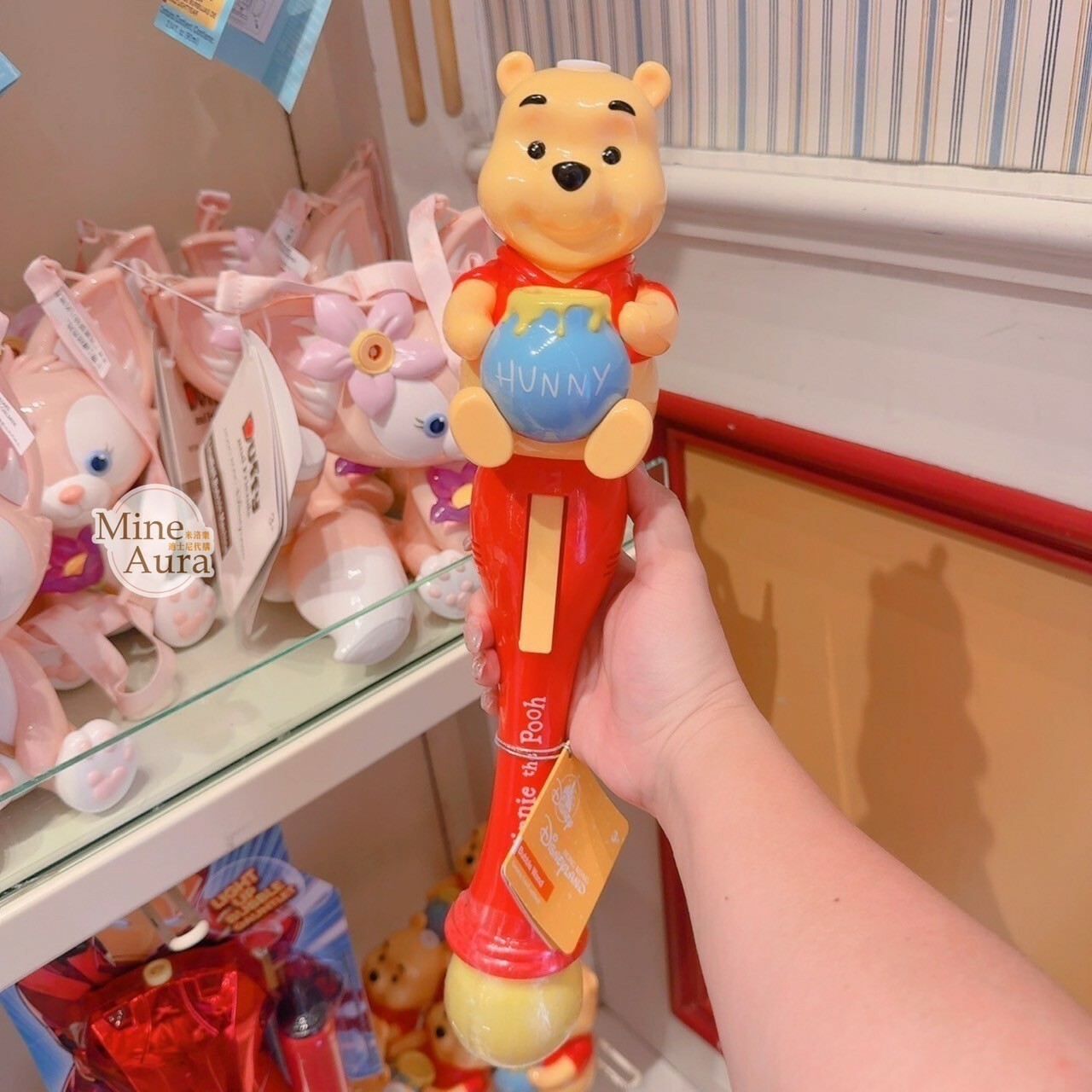 小熊維尼 Winnie the Pooh 抱蜂蜜罐 造型 泡泡機 -香港迪士尼樂園