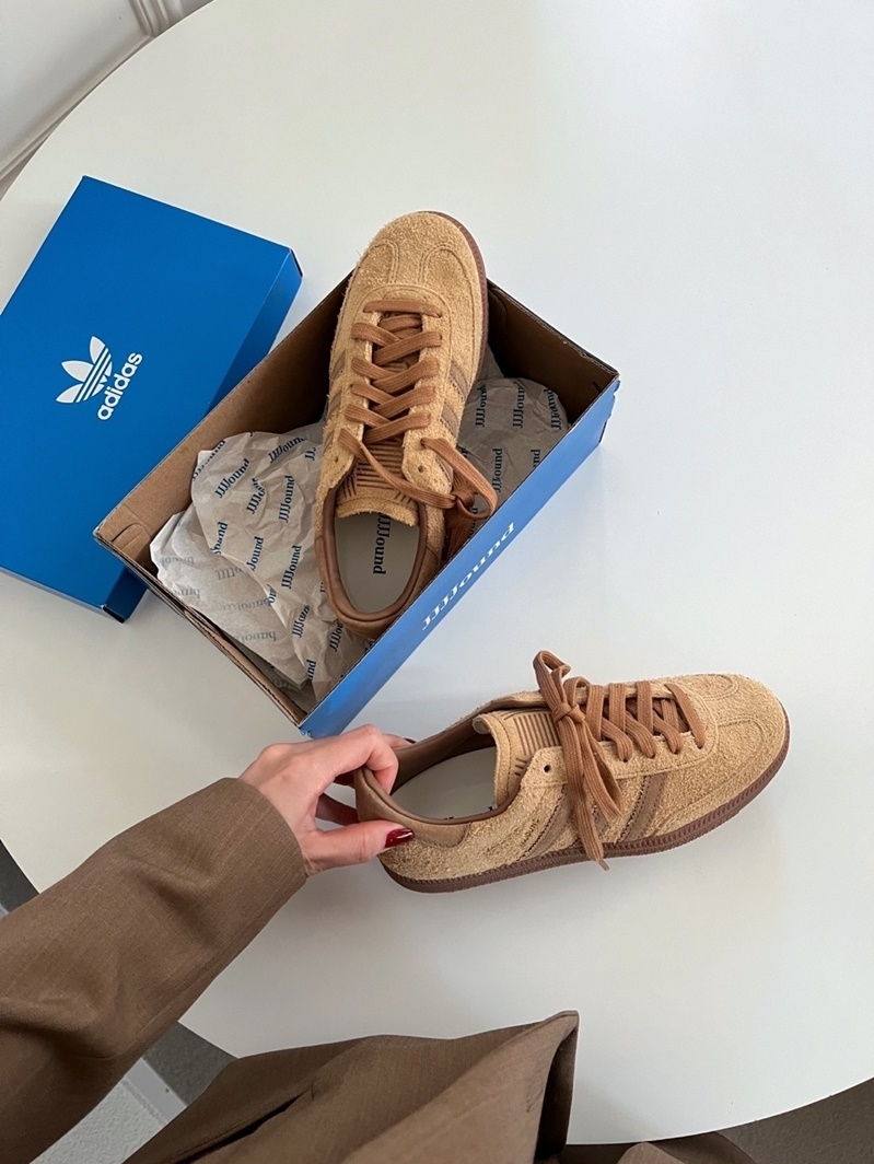 Adidas Originals Samba OG x JJJJound 聯名款 奶油黃棕 卡其 大地 德訓鞋 ID8709