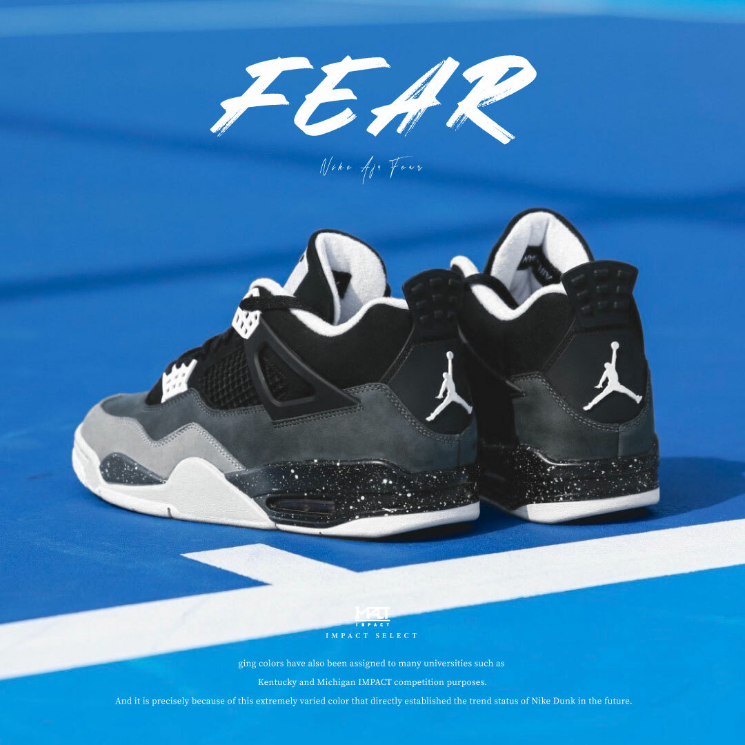 Nike AJ4 "Fear" 四代 恐懼 黑白灰 2024年版 復刻 626969-030