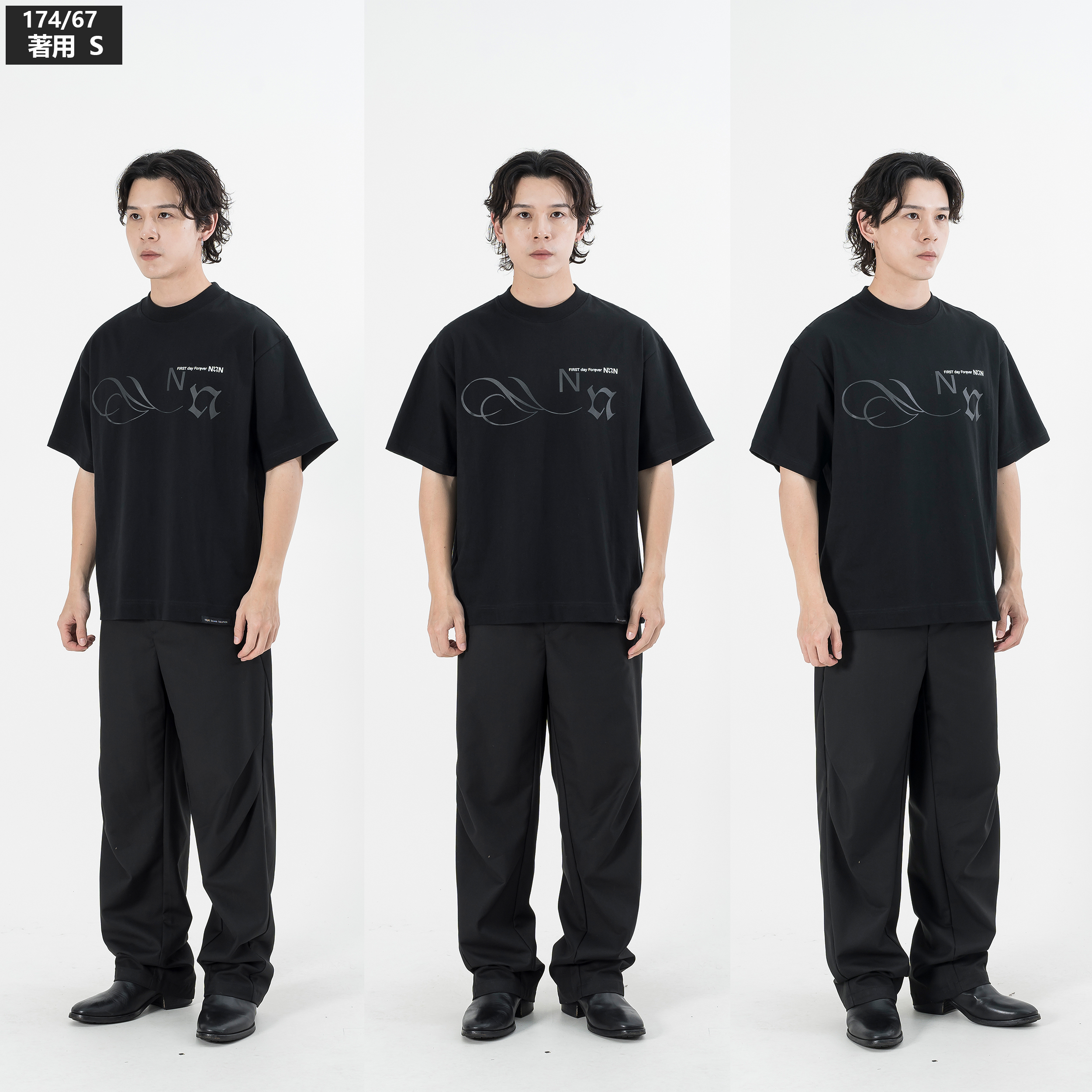 1dyll.assemblage 10SS "NNN" First Day Forever Boxy Tee