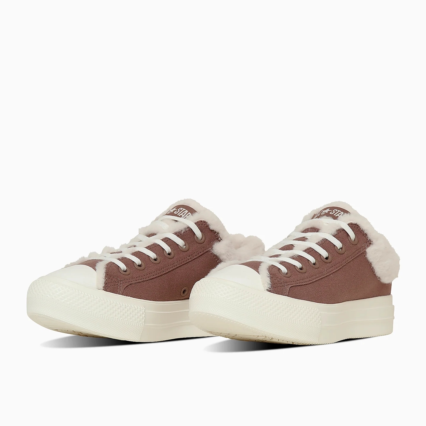 Converse All Star Light PLTS Boa Collar OX 日本限定 泰迪熊棕 毛茸茸 帆布鞋 31313070