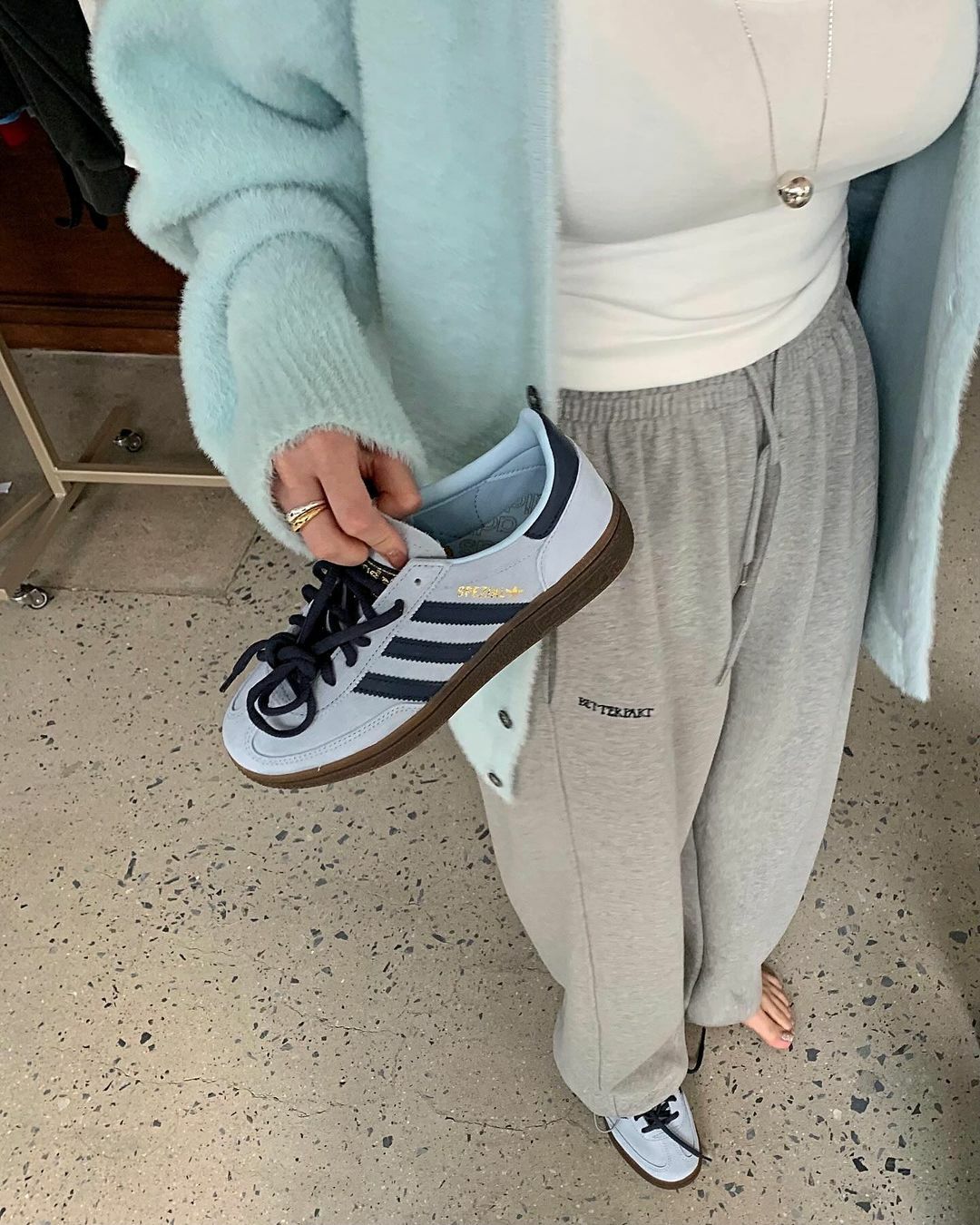 Adidas Originals Handball Spezial 日本新發售 寶寶靛藍 藍色 復古鞋 JR2650