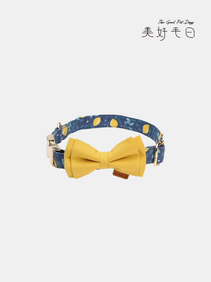 【美好毛日】Pawsholic爪迷 領結項圈｜檸檬樹