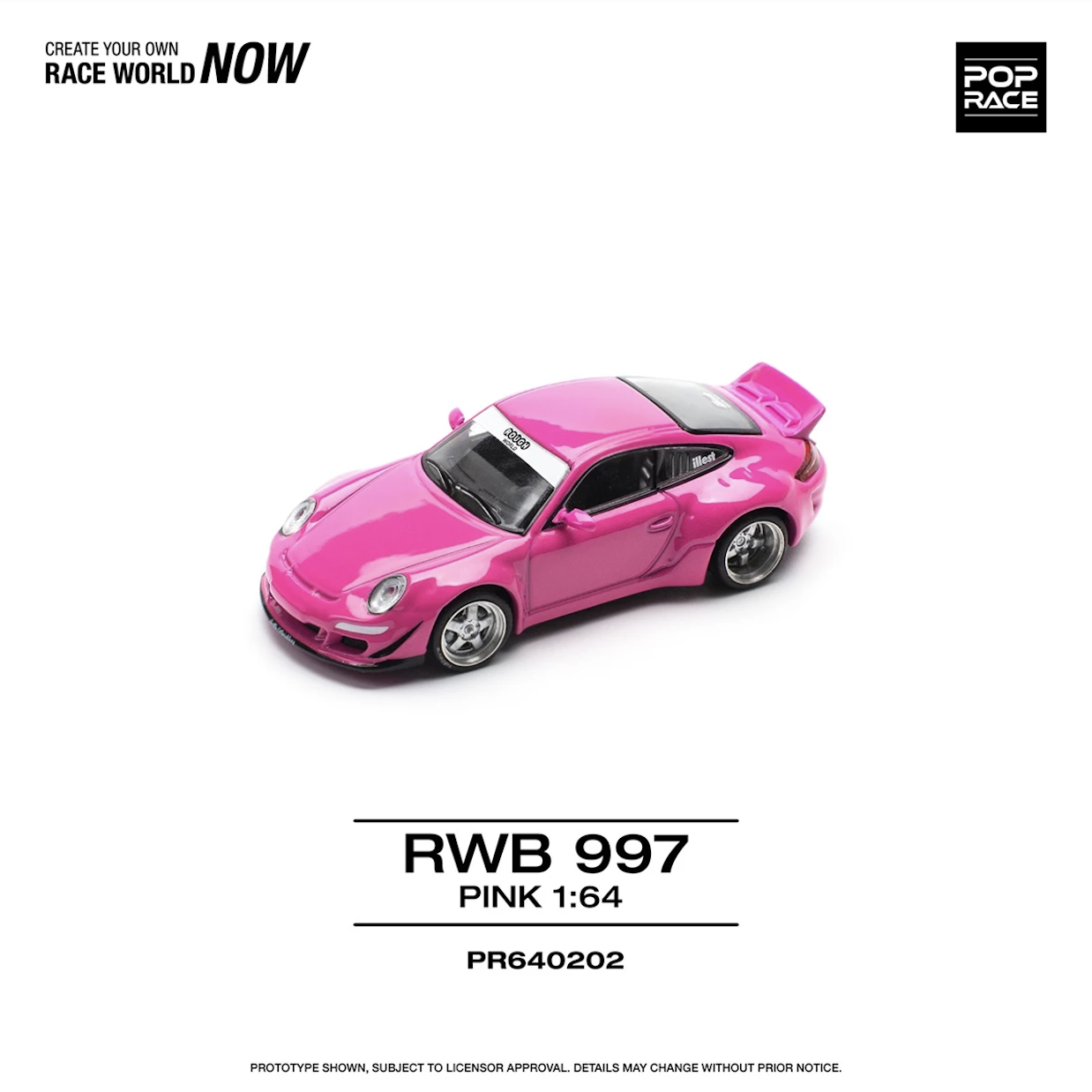 【預訂】Pop Race RWB 997 (Pink)