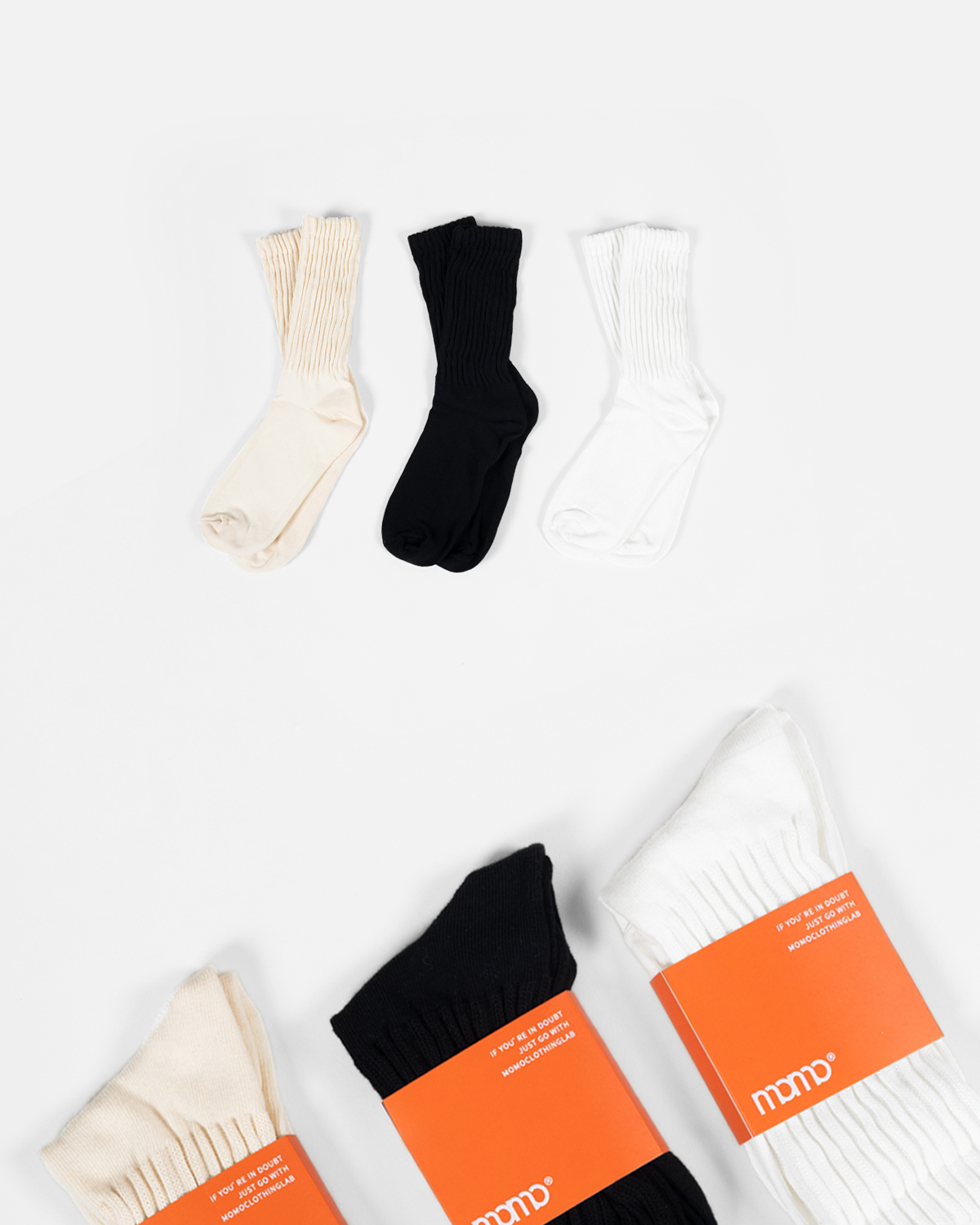 OurPick Waffle Knit Socks 粗針織長襪子 3色