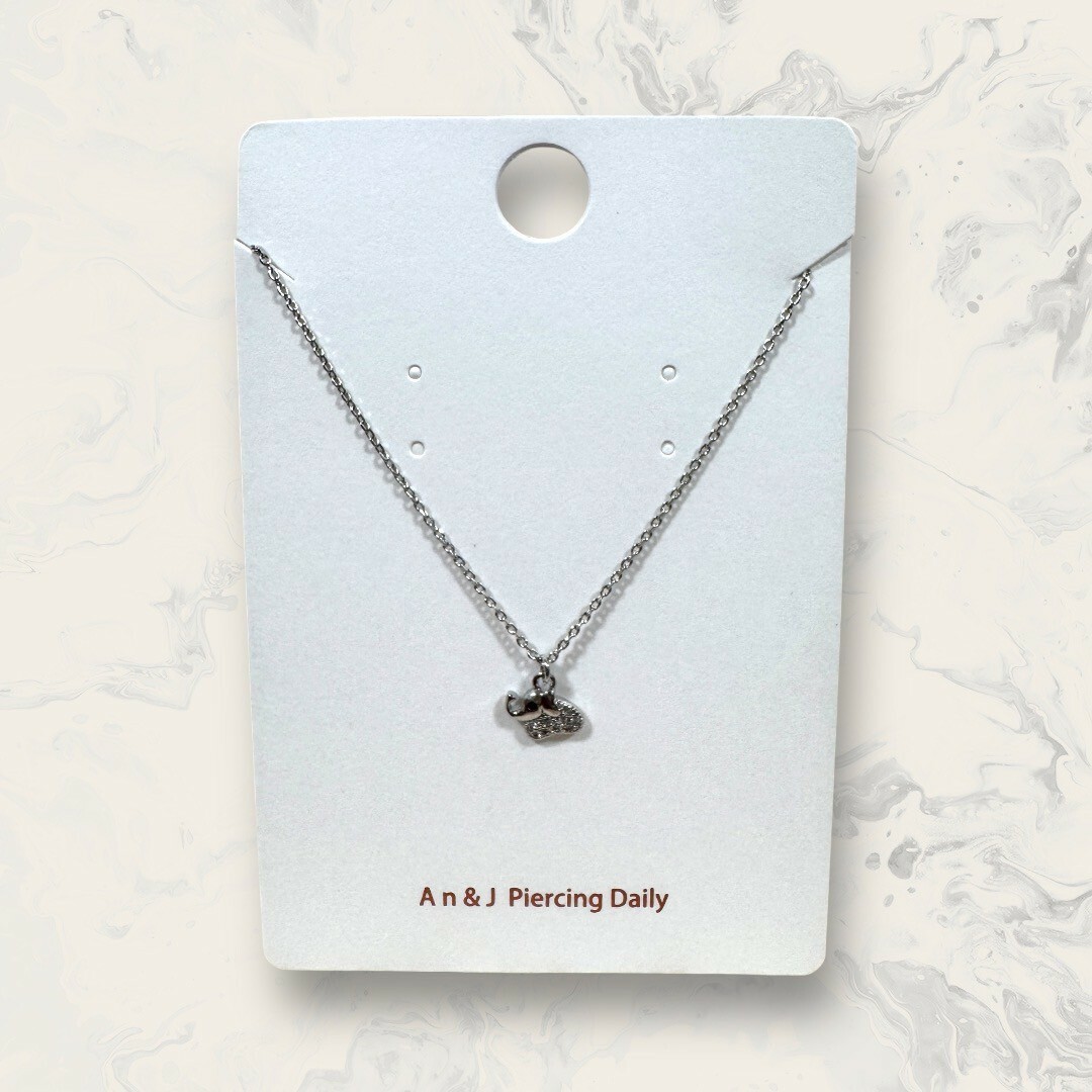 韓國直送項鍊 滿鋯身體黑眼小象 鍍14K