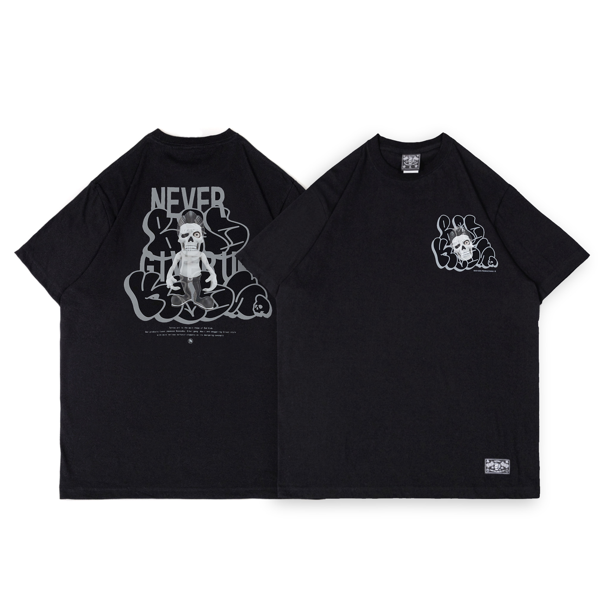 BAD KIDS 惡童 24A/W BAD KIDS figure Tee 黑色款 (隨機附贈香氛卡X1)
