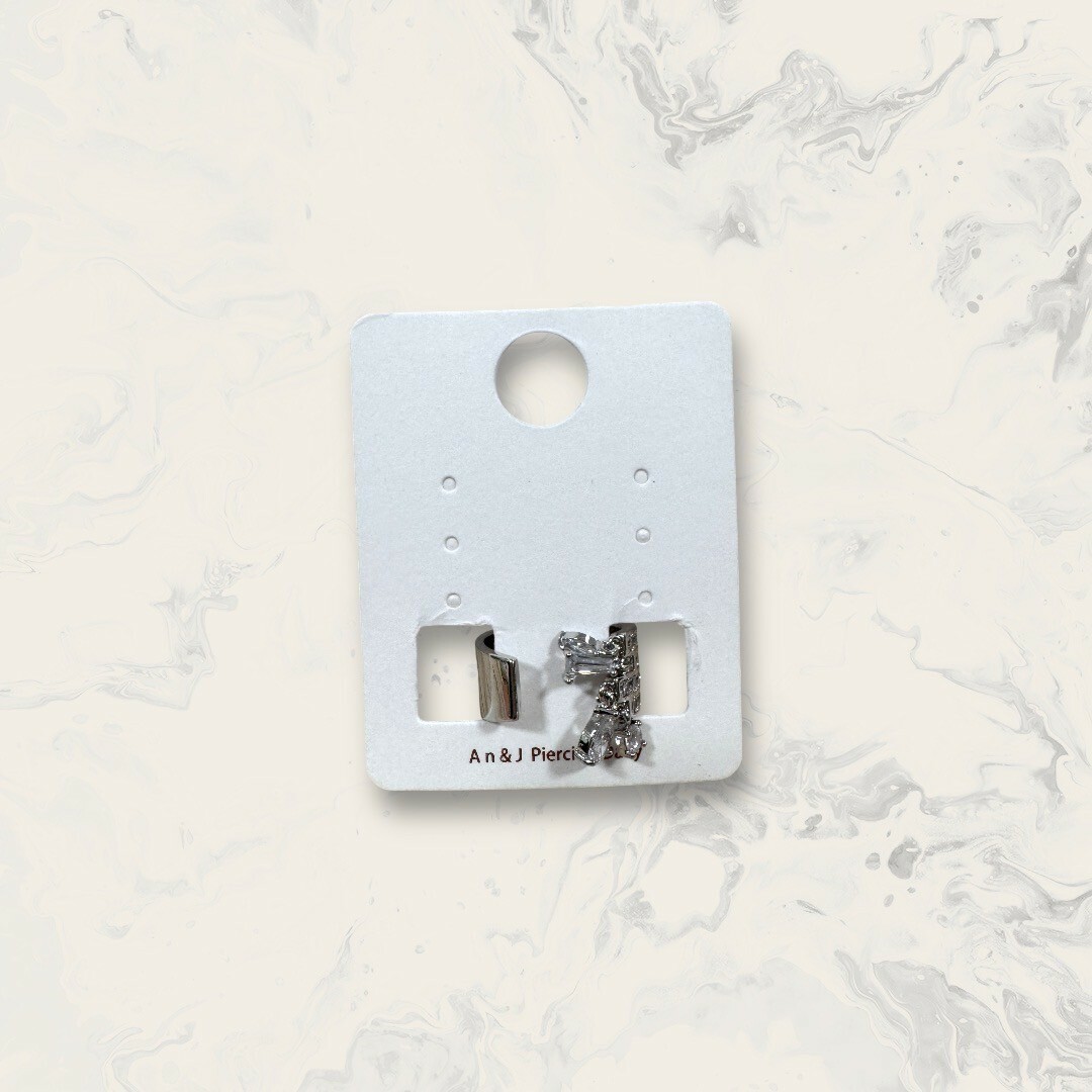 韓國直送戒指 可調式 寬版四排線鋯垂吊多形狀鋯 黃銅鍍14K