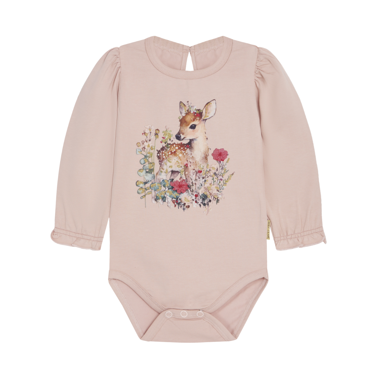 〖 Hust & Claire 〗粉色花叢小鹿包屁衣