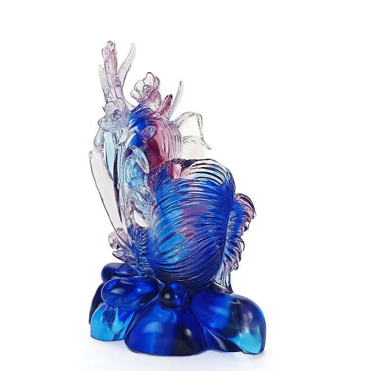 鹿港窯「水仙」琉璃擺件：高雅尊貴的藝術珍品