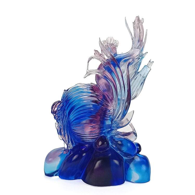 鹿港窯「水仙」琉璃擺件：高雅尊貴的藝術珍品