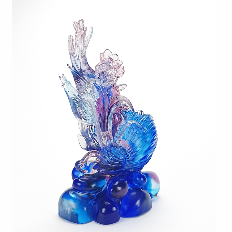 鹿港窯「水仙」琉璃擺件：高雅尊貴的藝術珍品