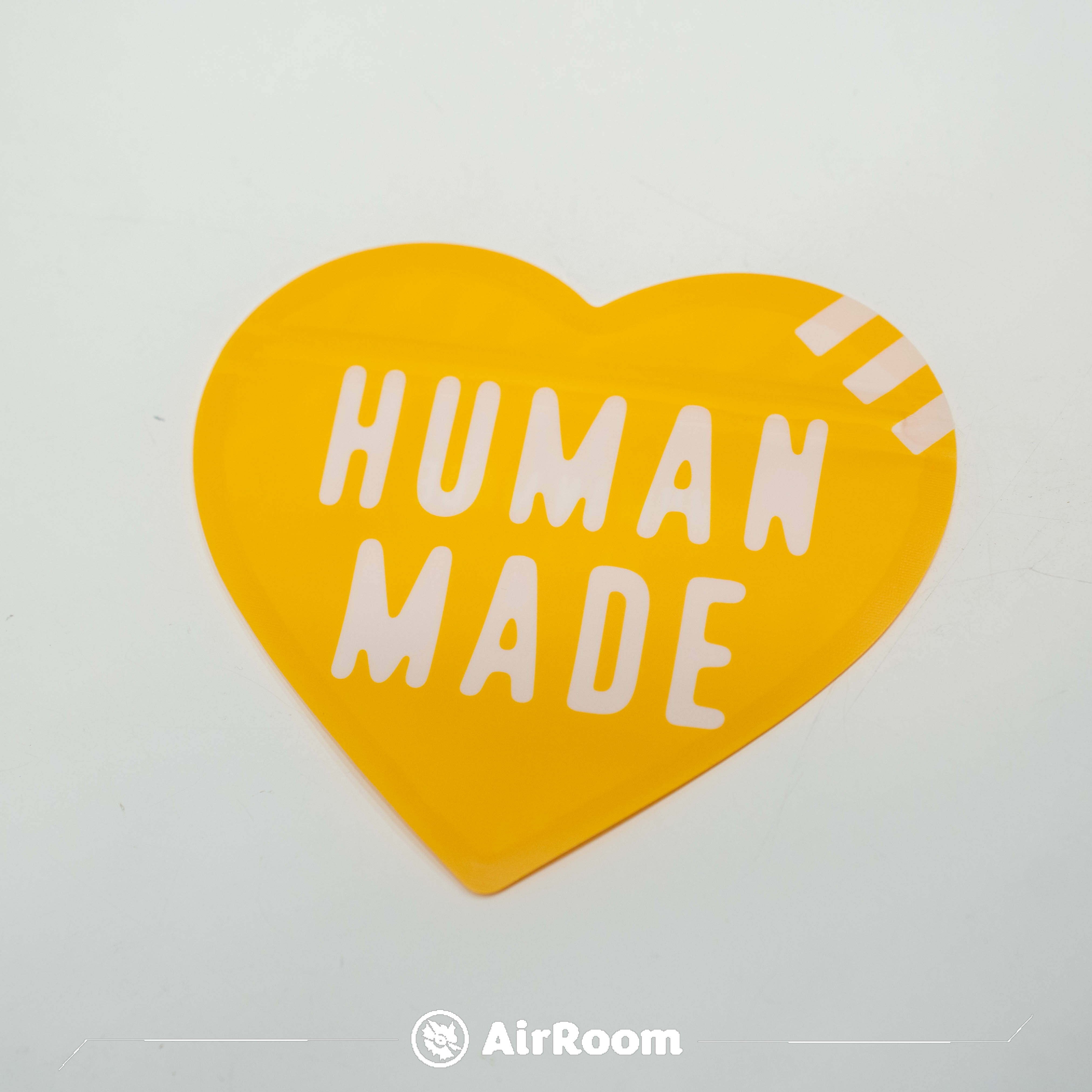 2024SS HUMAN MADE Logo 愛心 收納 夾鏈袋 黃 現貨