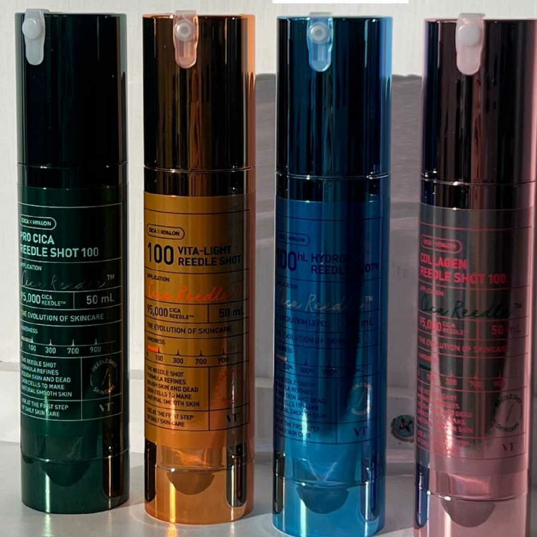 Cica - VT微針精華 Vt reti-A reedle shot 50ml (100/300/700/100橙色美白/100敏感肌綠色/100膠原粉色)