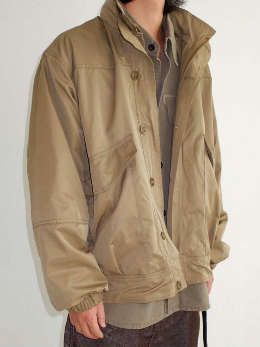 淨色連帽拉鍊外套(帽可拆) DDM-051JK