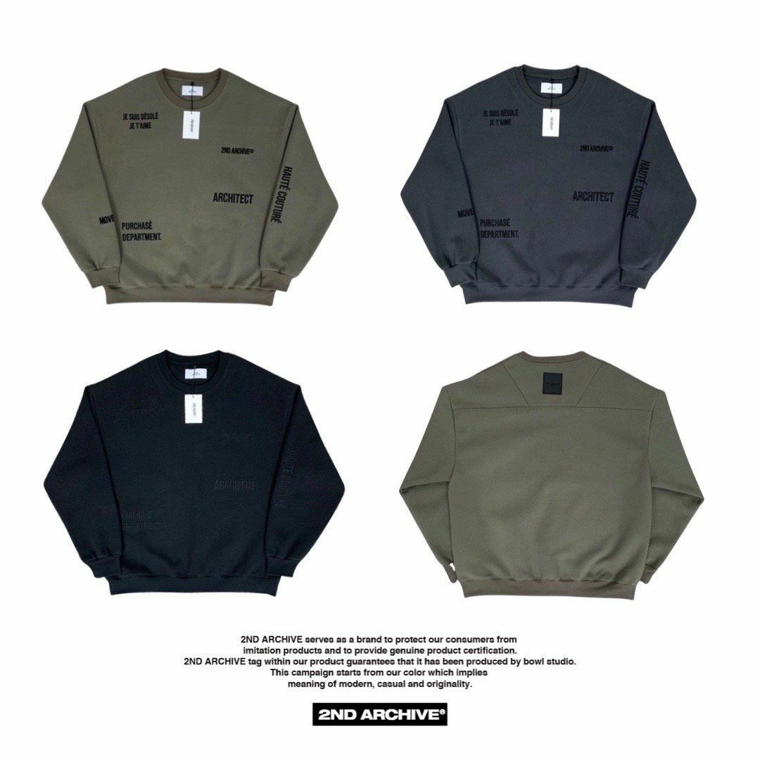 綉英文字衛衣 2nd-191T