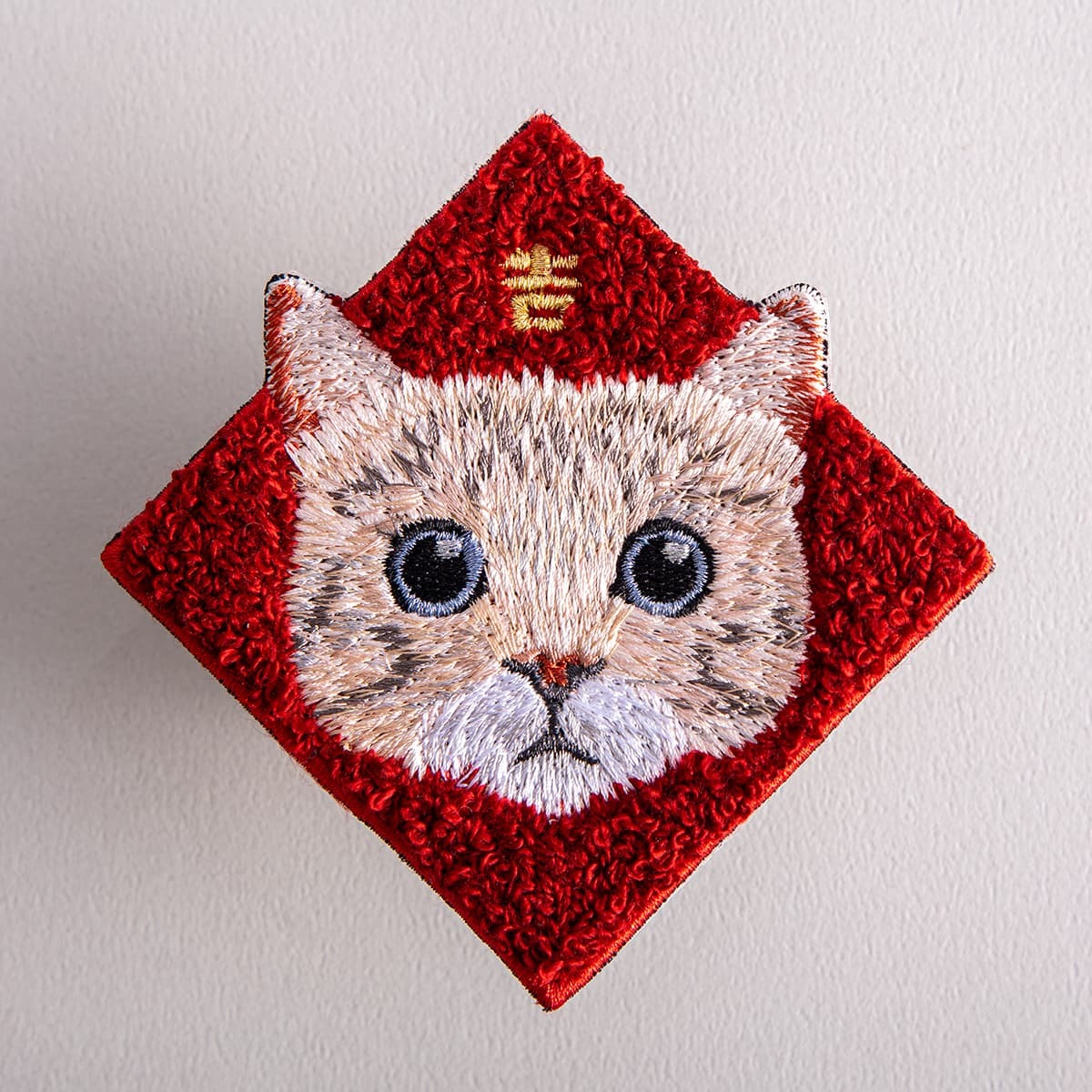 藍眼花貓 貓咪 春聯刺繡貼紙｜ Sin意工作室