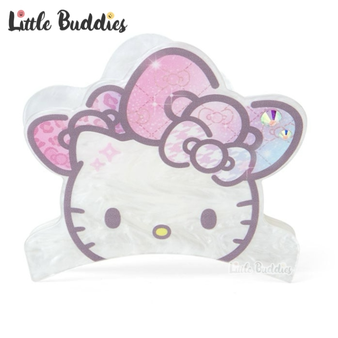 日本 Sanrio Hello Kitty 50周年 幻彩蝴蝶結系列 - 抓夾