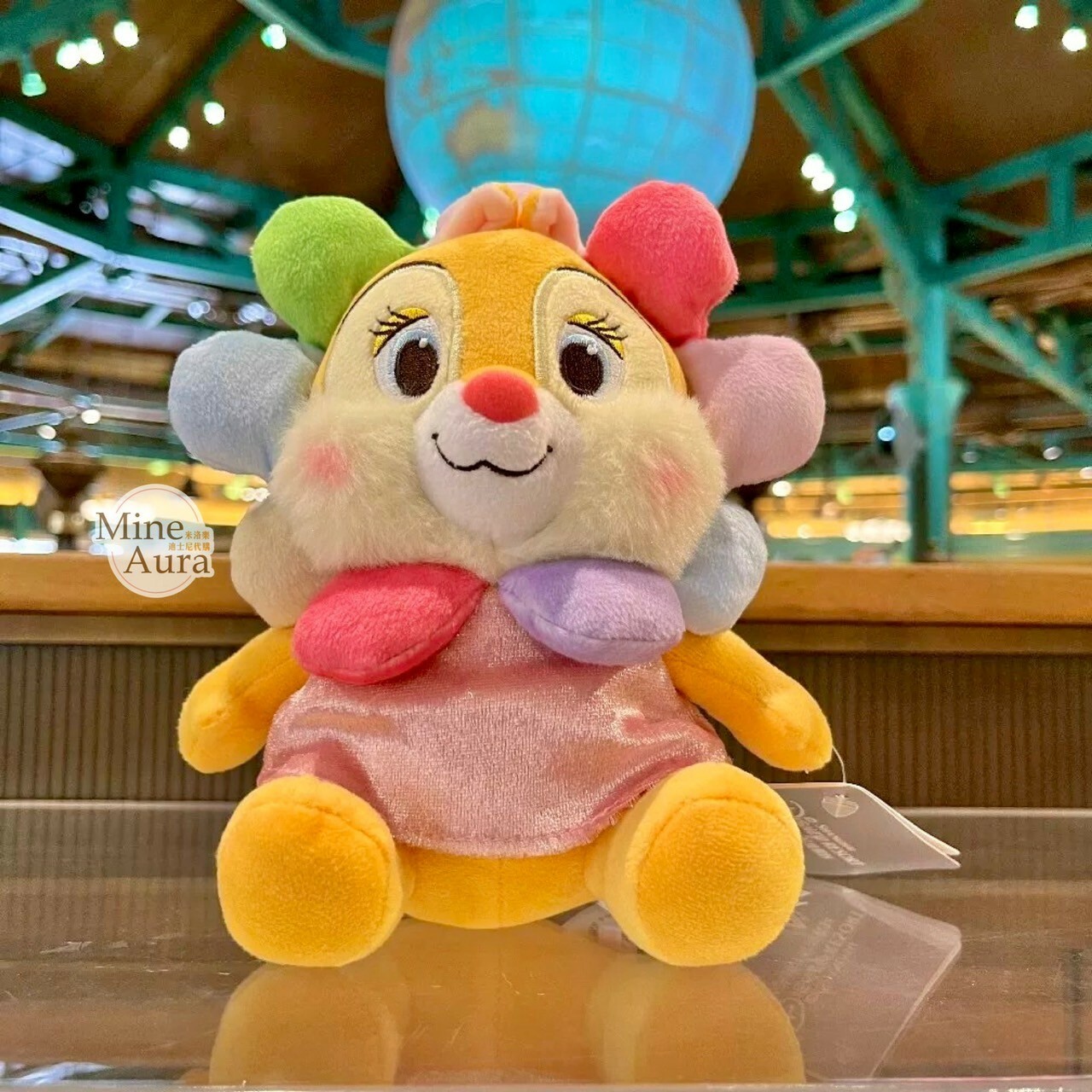 (限時特價) 奇奇蒂蒂 Chip 'n Dale 蜜語花香系列 克莉絲 Clarice 大頭花花造型 娃娃 玩偶 -上海迪士尼樂園