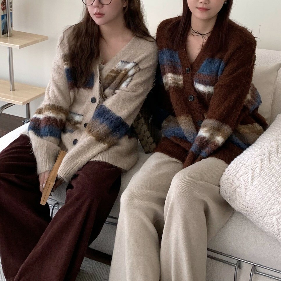 巴賽爾少女 毛海針織罩外