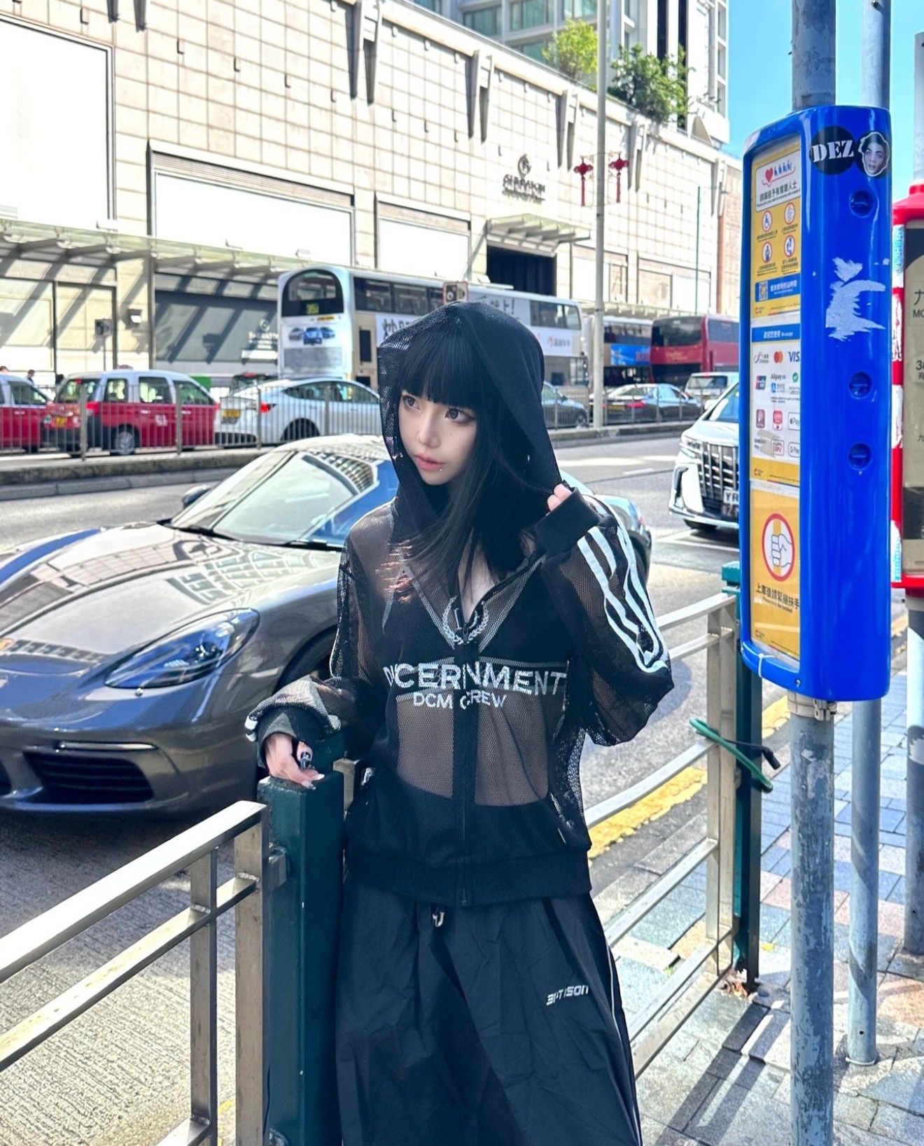 (GOAL) DCM 136 網眼 性感 連帽外套