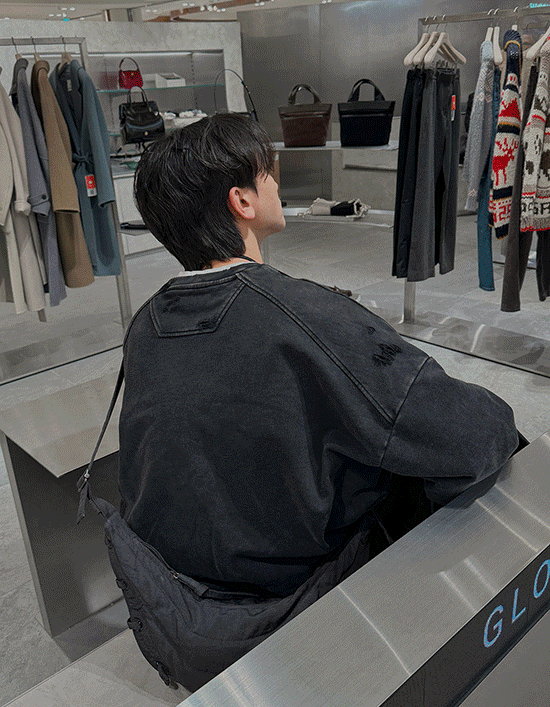 重磅水洗破壞大學T