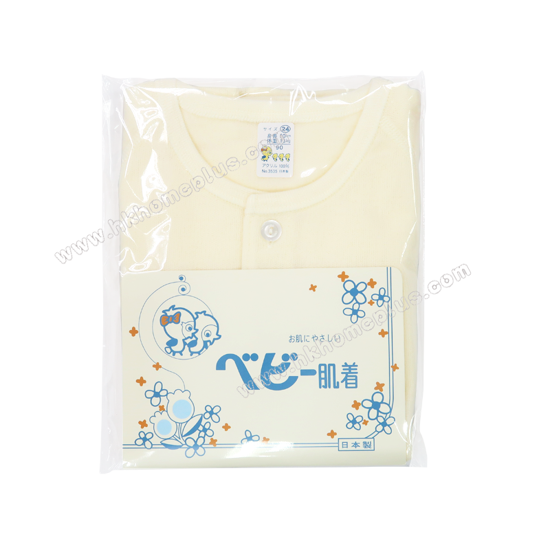 日本製 小雞 嬰兒 開鈕長袖保暖毛衣