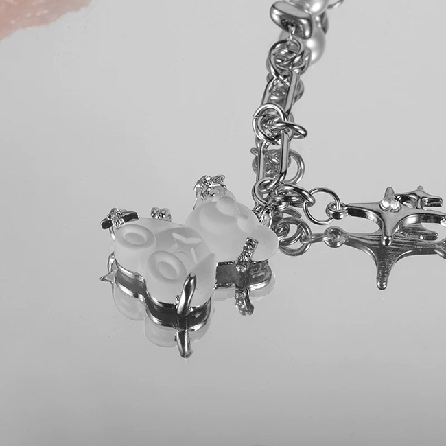 科技未來感果凍🐻小熊ROCK項鍊-現貨