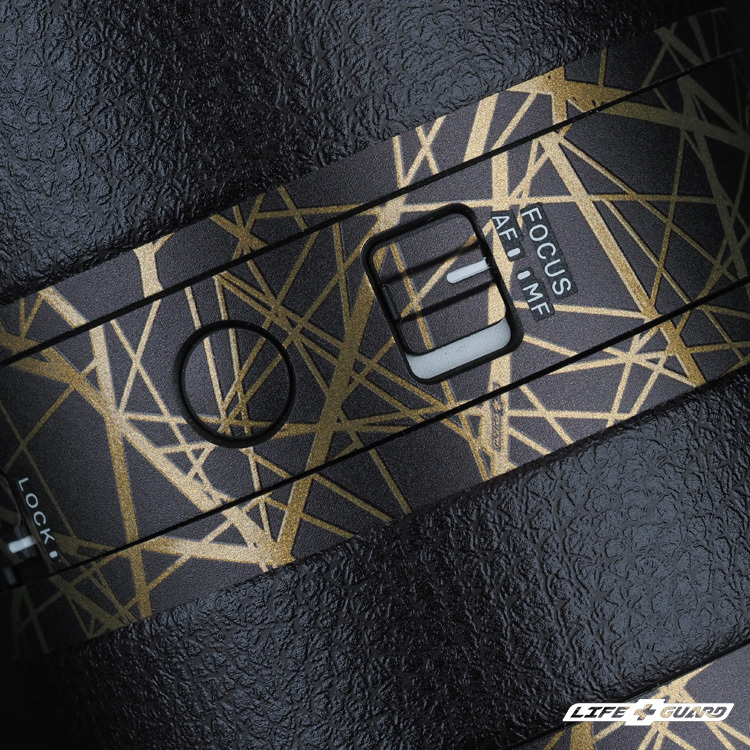 交織金貼膜質感特寫，LIFE+GUARD 設計風格