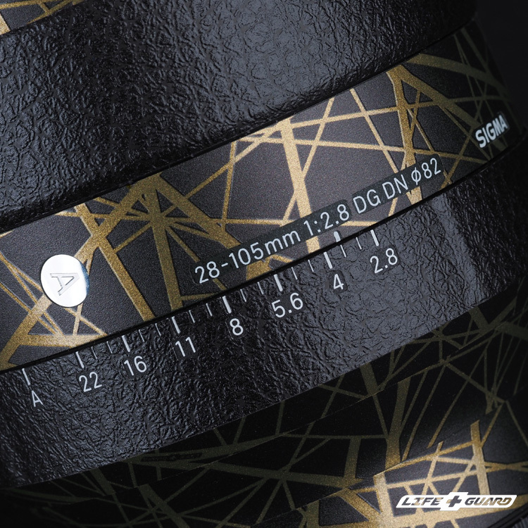 LIFE+GUARD 鏡頭貼膜安裝示意，適用 SIGMA 28-105mm F2.8 DG DN
