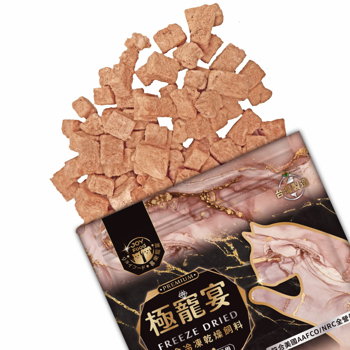 老貓-雞肉+牛肉 肌肉關節保健配方 極寵宴凍乾主食飼料 80g