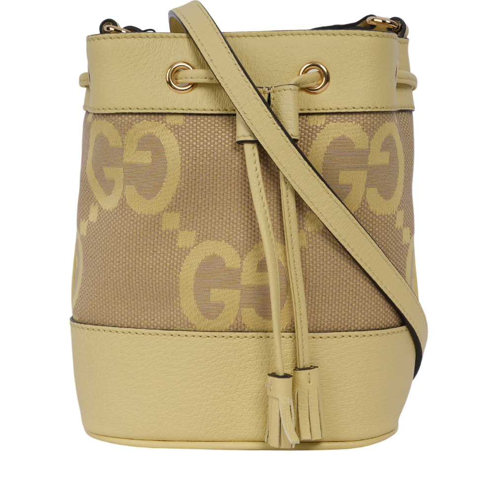 【GUCCI】Jumbo GG Logo Ophidia 水桶斜背包(Mini)
