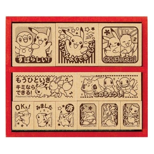 Pokemon Pocket Monsters Stamp Set 寶可夢印章【日版】